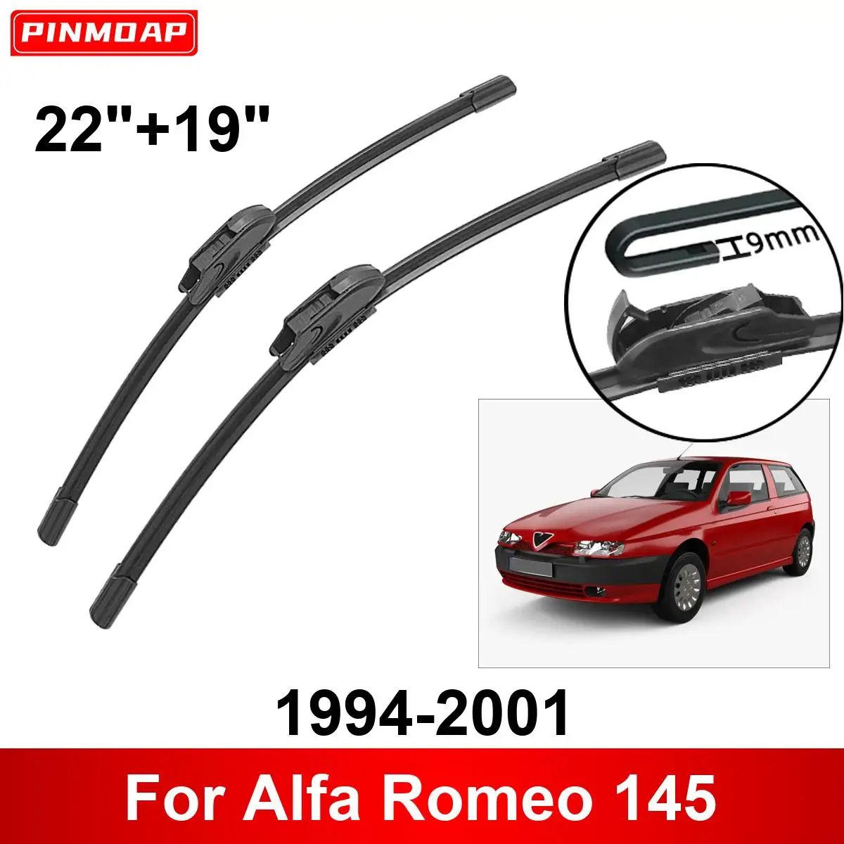 Автомобильный дворник для Alfa Romeo 145 1994-2001 22 &quot+ 19&quot передние и задние щетки