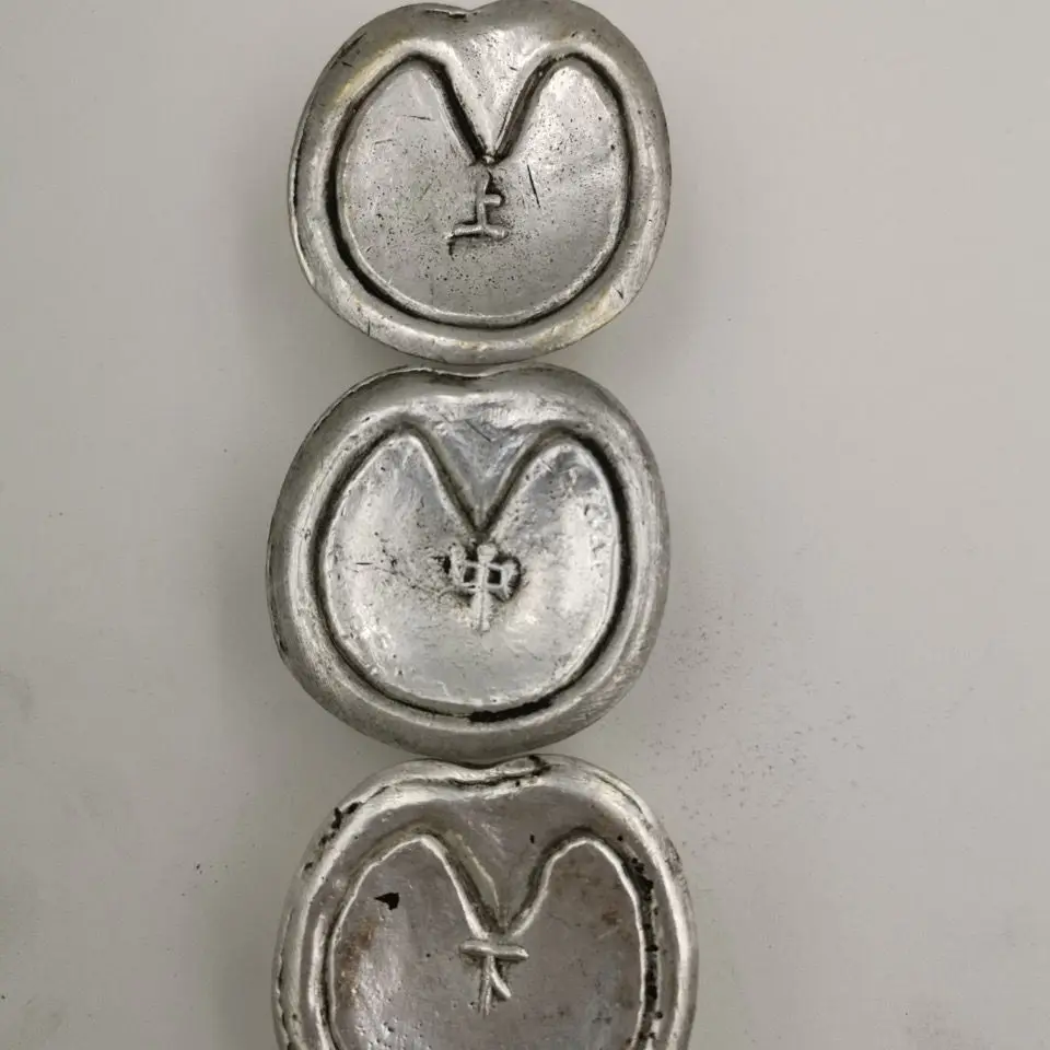 Античная бронзовая посуда античные коллекционные серебряные слитки в форме