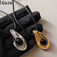 Черное ожерелье из цинкового сплава