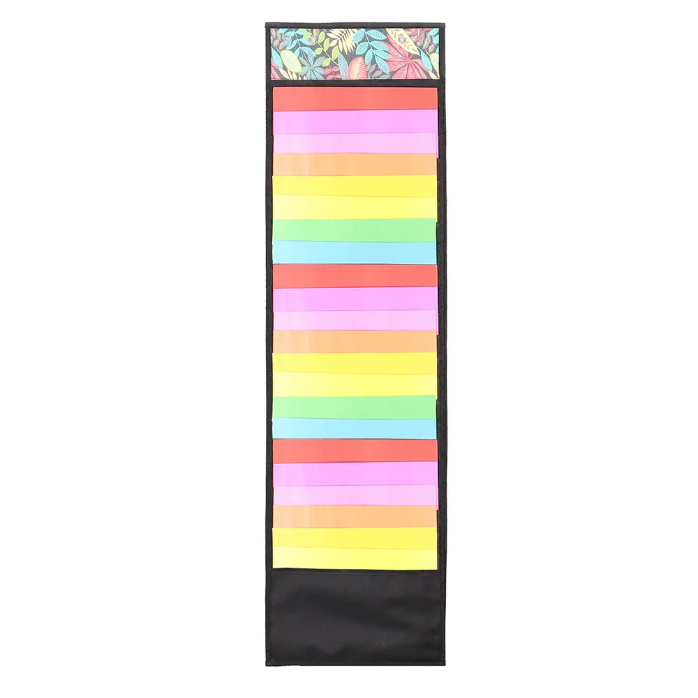 

48grid Vinyl Storage Holder Hanging Bag Vinyl Roll Holder Vinyl Storage Rack Organiser Hanging Bag Back Door Pocket Home Decor