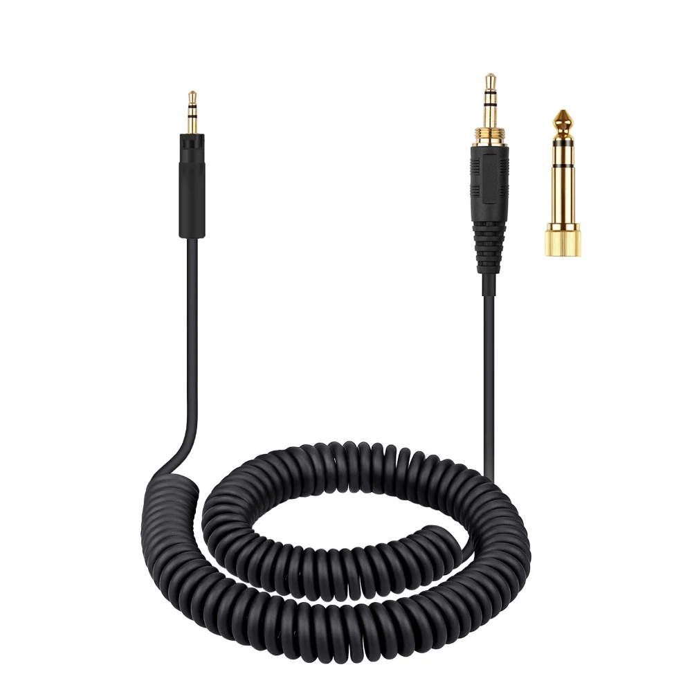 

6.35mm Replacement Spring Cable Extension Cord For Sennheiser HD 4.30 4.30i 4.30G 4.40BT 4.50BTNC 400S 450BT 458BT Headphones
