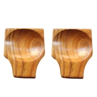 hot 2 pcs wood spoon restkitchen wooden spoon holder for stovetop for spatulas spoons tongs more