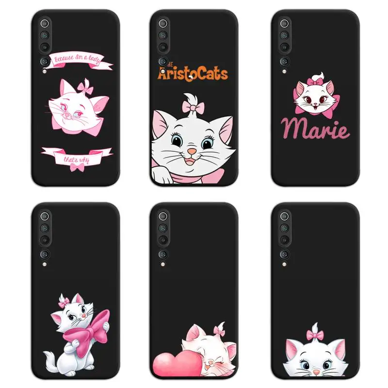 

Cute Marie Cat Phone Case For Xiaomi Mi Note 10 Lite Mi 9T Pro xiaomi 10 CC9 9SE