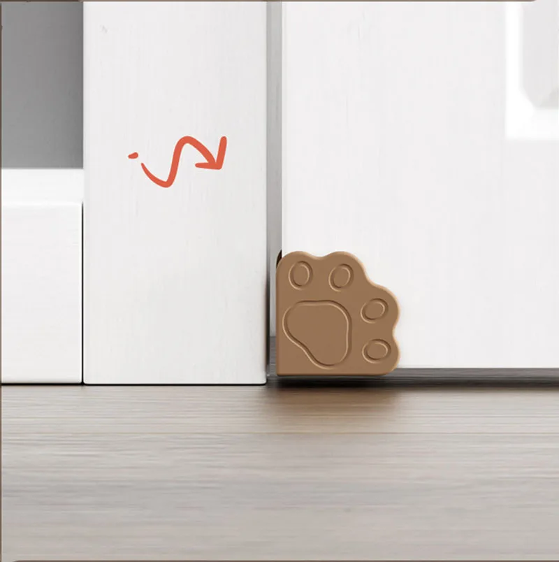 

New Cute Cat Paw Silicone Door Corner Edge Protector Safety for Baby Protection From Children Child Baby Furniture Security