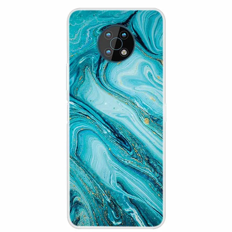 Чехлы для Nokia G300 5G G50 Мягкие силиконовые чехлы телефонов Marble Clear Задние