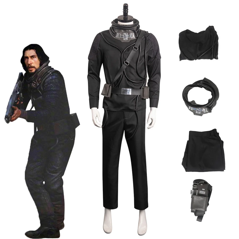 

Костюм для косплея флс для взрослых мужчин мужской пиджак брюки шарф одежда черный полный комплект Маскировка Униформа на Хэллоуин Карнавал женский костюм