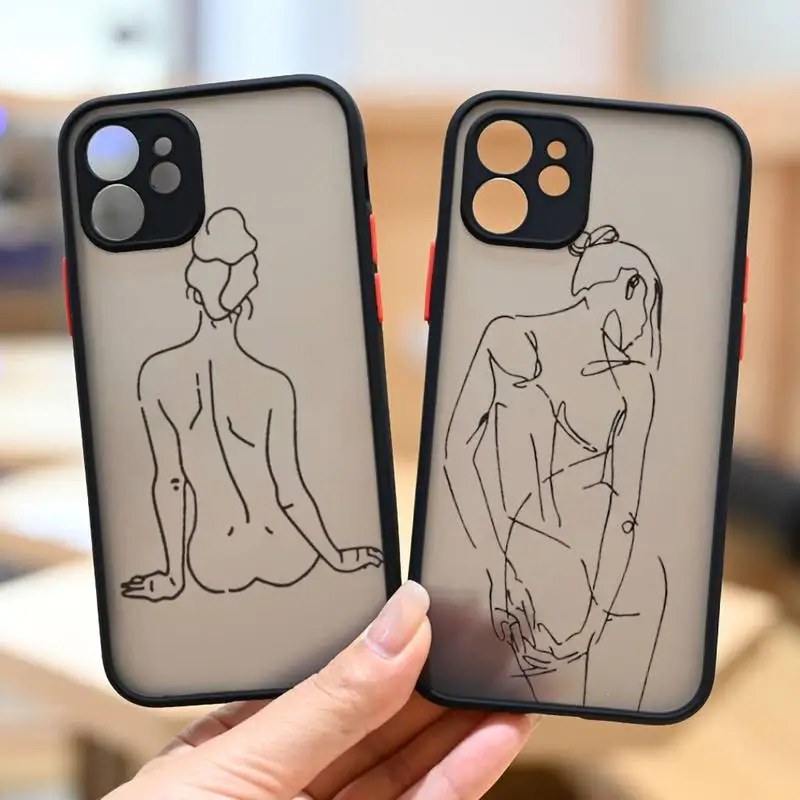 RUICHI сексуальный боди-линии искусства фотообои для iPhone13 12 Mini 11 Pro XS Max X XR 7 8 Plus
