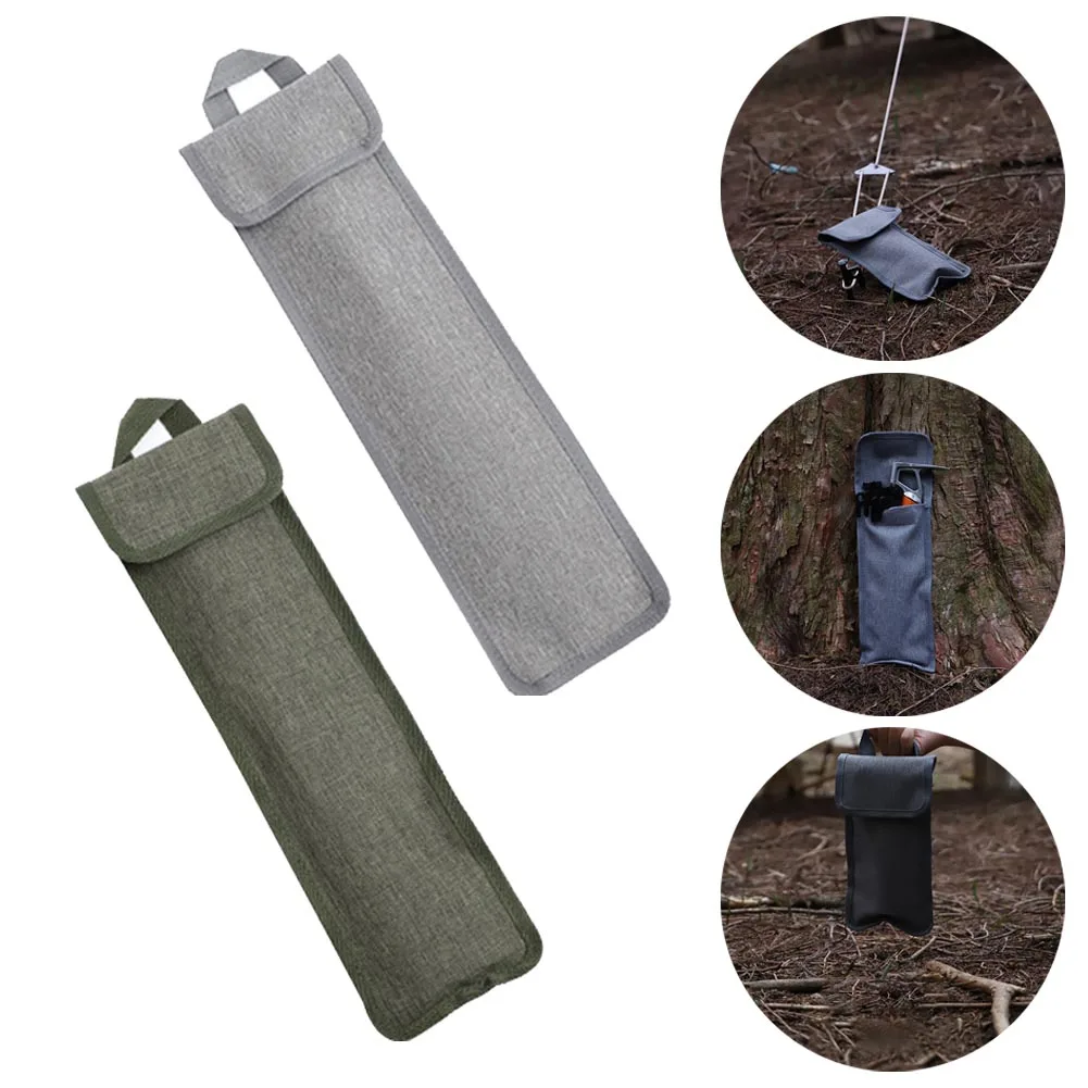 

40cm Ground Nail Bag Outdoor Camping Tent Pegs Bags Portable Oxford Cloth Hammer Storage Bag Wind Rope Camping Accesorries