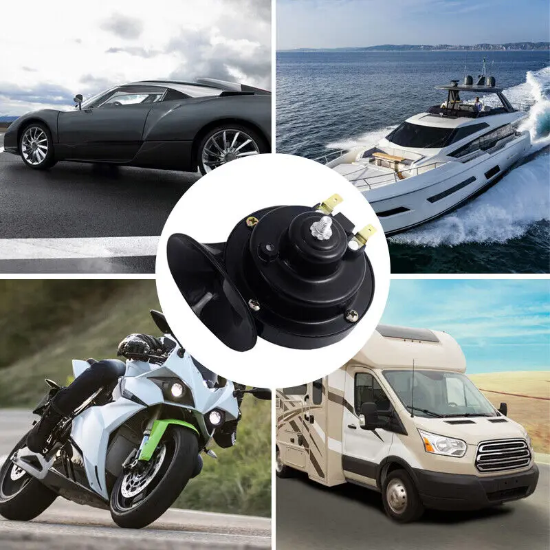 

Новый звуковой сигнал Super Train 150 дБ для блоков питания 12 В, автомобилей, лодок, мотоциклов, автомобильный громкоговоритель, автомобильный динамик, звуковой сигнал