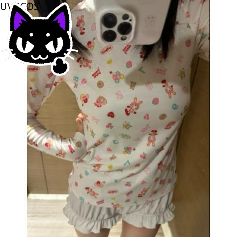 Футболка Misa Кроптоп Мультяшный принт