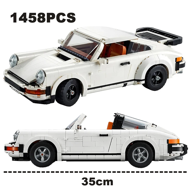 

1458PCS Technical Porscheed 911 Retro Racing Car High-Tech 10295 Model Building Blocks FIT Vehicle Assemble Bricks Toys Boy Gift