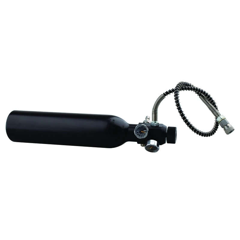 Фото Регулятор для подводного плавания HPA M18 * 1,5, регулируемый клапан для заправки газового баллона с двойным манометром, шланг 50 см, 300 бар, 4500 фунтов на квадратный дюйм, станция для дайвинга CO2 SODA №2