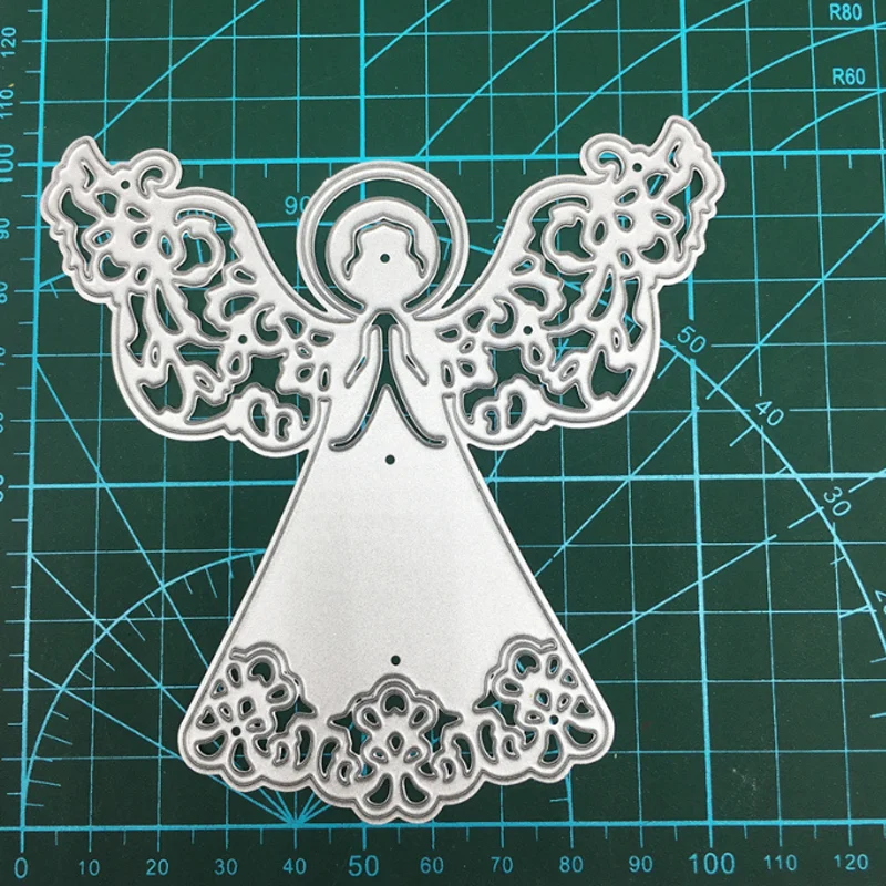 Металлические Вырубные штампы Kawaii Angel Etching Сделай Сам Скрапбукинг вырез