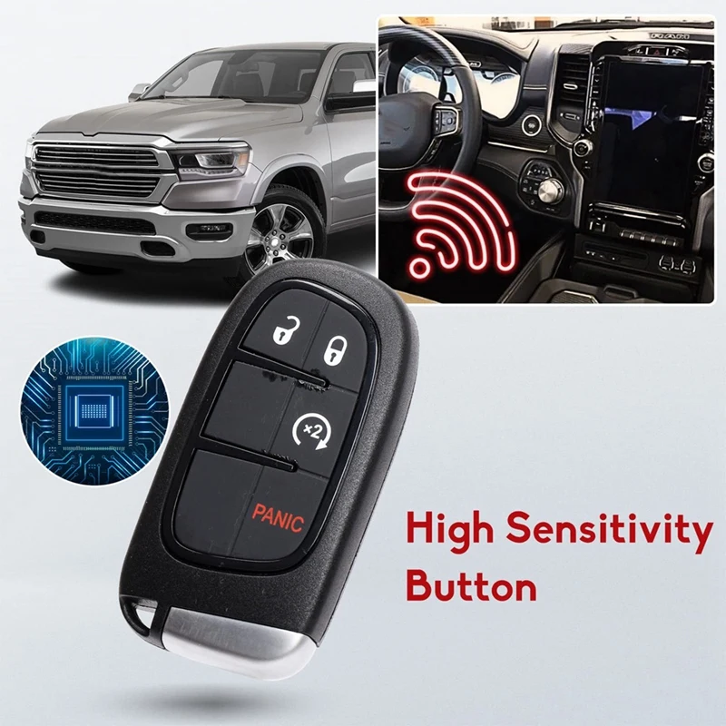 Брелок для автомобильного ключа с дистанционным управлением Dodge Ram 1500 2500 3500 2013-2018