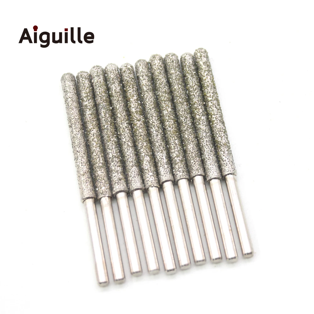 Фото Aiguille 60 #   хвостовик 4 мм шлифовальные заусенцы 80 мм сверхдлинные шлифовальные насадки для камня и металла, алмазные шлифовальные заусенцы, обрезные насадки №1