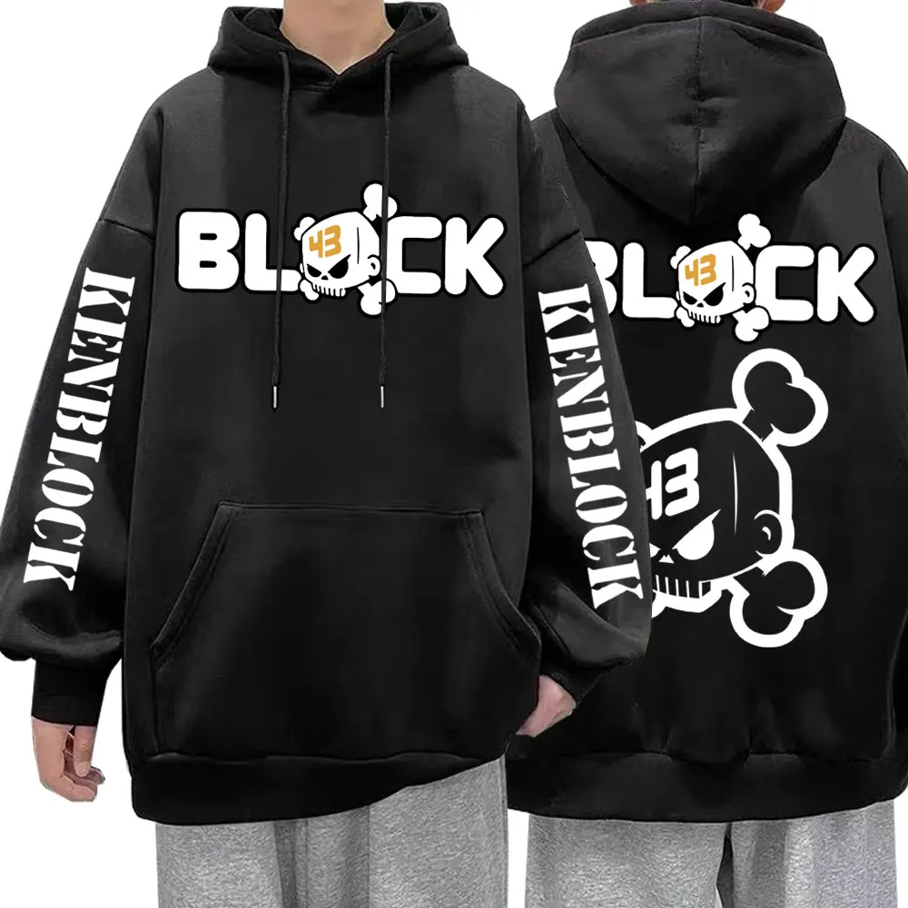 

Ken Block 43 Men's Hoodies Skull Logo Graphic Gothic Clothes Unisex Autumn/Winter Aesthetic Sweatshirt Oversized Couples Hoodie