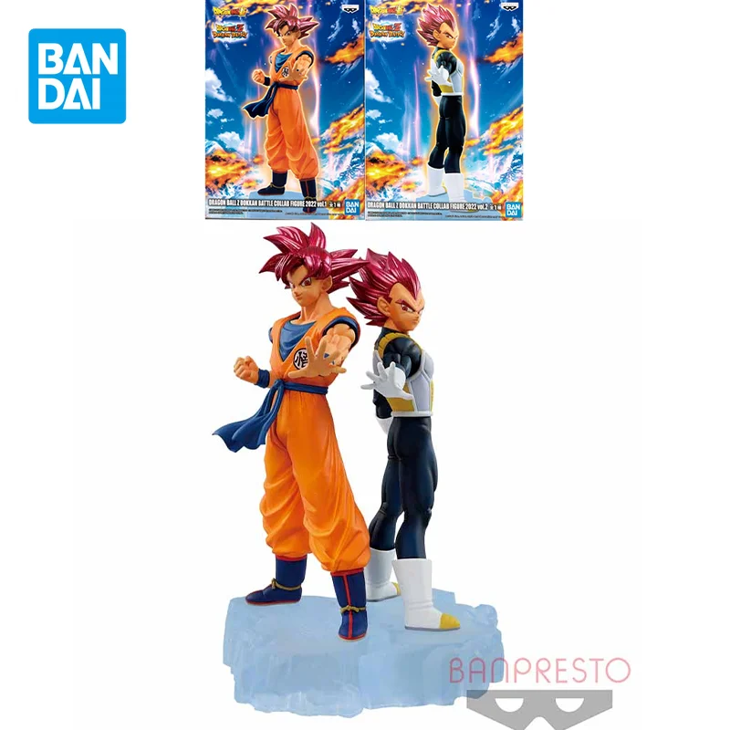 

Bandai Original Dragon Ball Z Anime Figure DOKKAN BATTLE Son Goku Vegeta IV Action Figure Toys for Kids Gift Collectible Model
