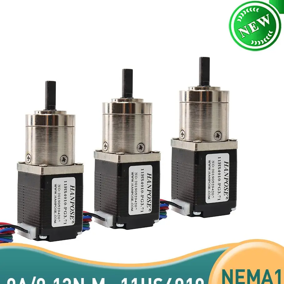 

3pcs 11HS4010-PG Planetary Gearbox Stepper Motor Nema 11 Step Moto 4-lead 28 motor Extruder Gear Stepper Motor Ratio 5.18:1 3.7