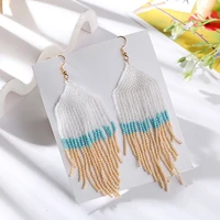 rttooas boho miyuki earrings for women handmade summer sandy beach trendy dangle earrings femme 2022 fashion jewelry wholesale