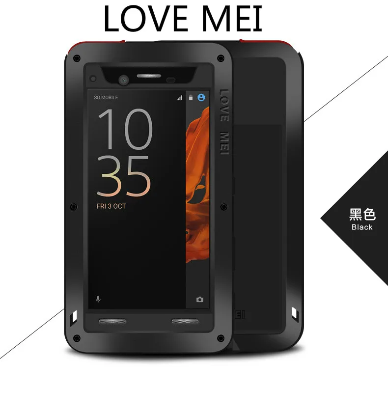 

Мощный чехол Love Mei для Sony Xperia XZ ударопрочный грязеотталкивающий водонепроницаемый металлический бронированный чехол для телефона Sony Xperia XZ F8332 F8331