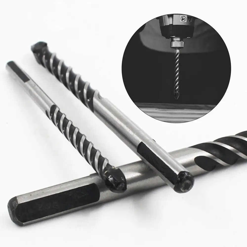 

Durable Multifunctional Cross Shaped Ceramic Tile Drill Bit Triangular Handle Glass Tile Wall Drilling Tool Hole Opener