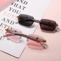 rimless sunglasses steampunk eyepieces luxury aesthetic hippie white gothic festival party rave blue decorative shades y2k