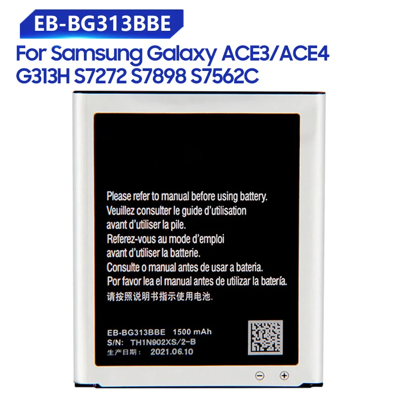 

Replacement Battery EB-BG313BBE For SAMSUNG Galaxy ACE 3 ACE 4 NEO ACE 4 Lite G313H S7272 s7898 S7562C G318H G313m J1 Mini Prime