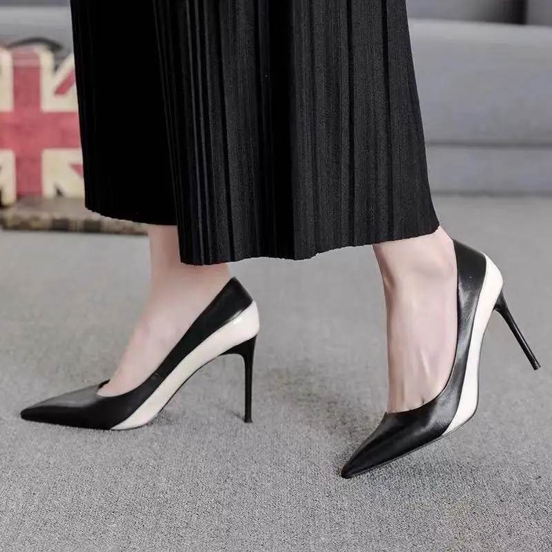 

2022 New Summer Women's Shoes Pumps Sexy Thin Heels High Heel Shoes Women Pointed Toe Shallow Dress Shoes Women One Pedal