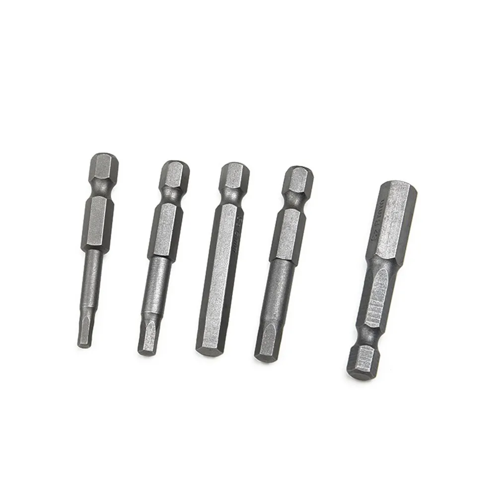 

5pc 50mm 1/4 Inch Handle Hex Magnetic Screwdriver Magnet Steel Head Screwdriver Head Kit H3-h8 Drilling Hand Tool High Precision