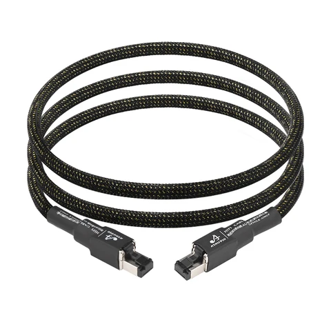 Высокоскоростной OCC позолоченный сетевой кабель Cat 8 с защитой от помех и экраном, 40 Гбит/с, 2000 МГц, Hi-Fi аудио, разъем RJ45, Ethernet-кабель