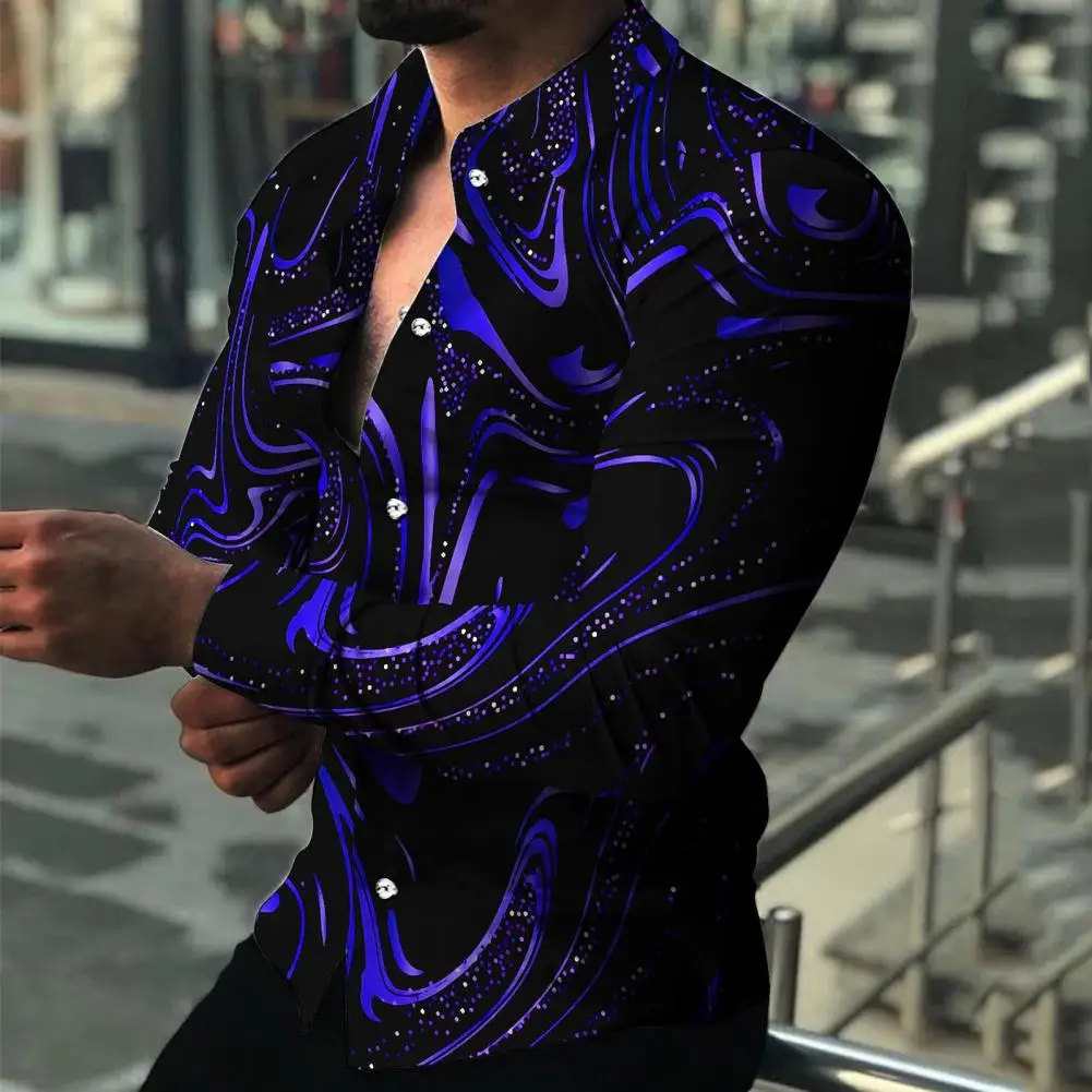 

Индивидуальный стильный художественный приталенный летний топ красочная Мужская Рубашка удобная одежда для свиданий