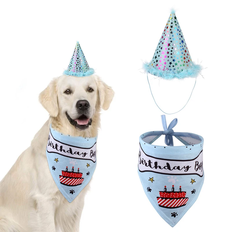 

New Dog Birthday Headwear Caps Hat Party Costume Headwear Cat Supplies Dog Birthday Costume Christmas Party Pets Accessories
