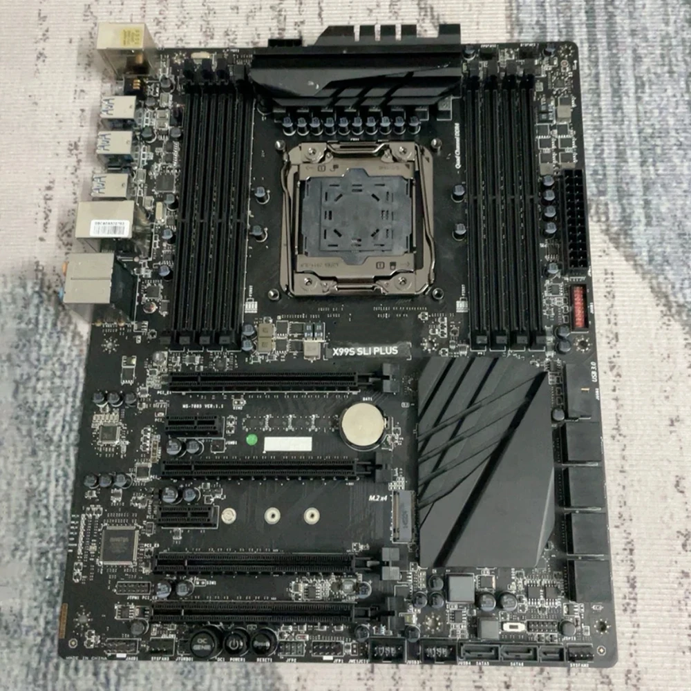 

X99S SLI PLUS For Msi LGA2011-3 DDR4 128G M.2 SATA3 USB3.0 PCI-E 3.0 ATX Desktop Motherboard Works Perfectly High Quality