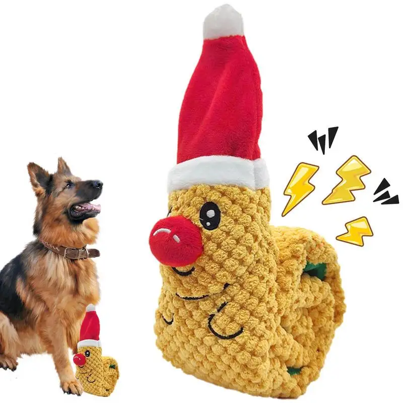 

Умственно-стимулирующие игрушки для собак, Рождественская игрушка-пищалка для собак, игрушка для скуки, пищалка для собак, заветривание, ин...