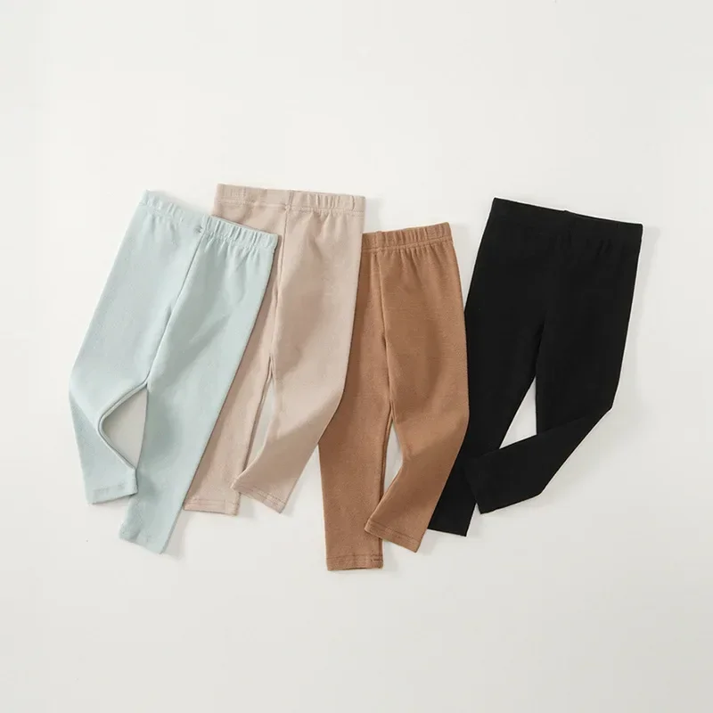 Женские леггинсы для маленьких девочек осенне-зимняя одежда хлопковые