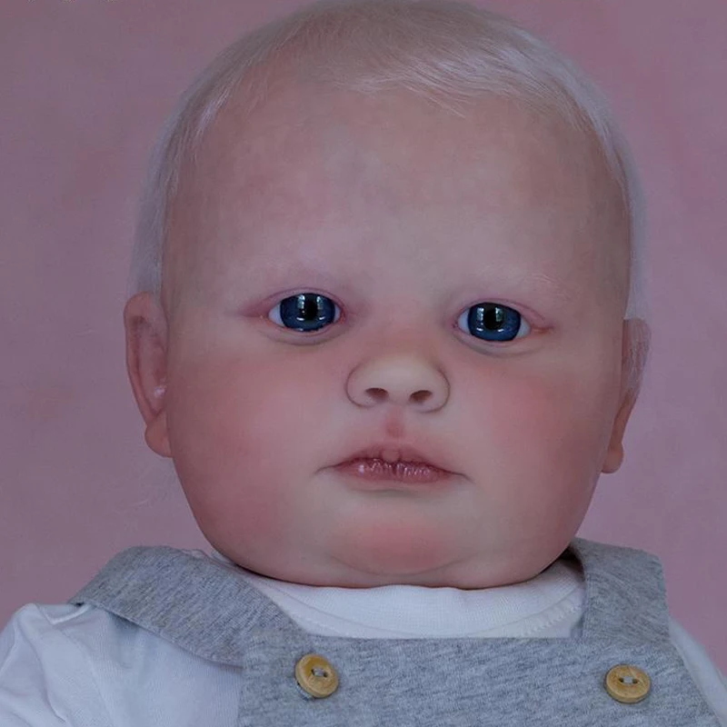 FBBD 23 Inches Lifelike Newborn 3 Month Joseph Vinyl Unpainted Unfinished Doll Parts DIY Blank Doll Kit Reborn Baby doll
