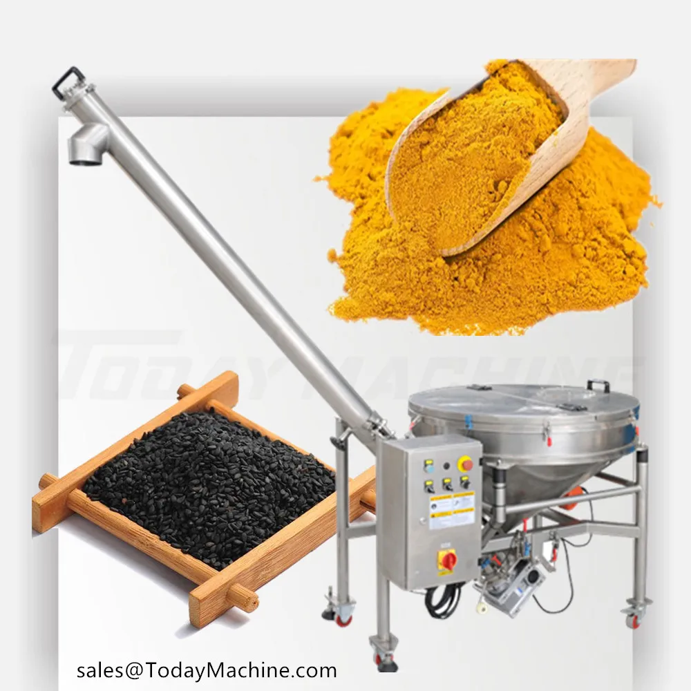 

food milk wheat corn spice powder tubular spiral auger conveyer