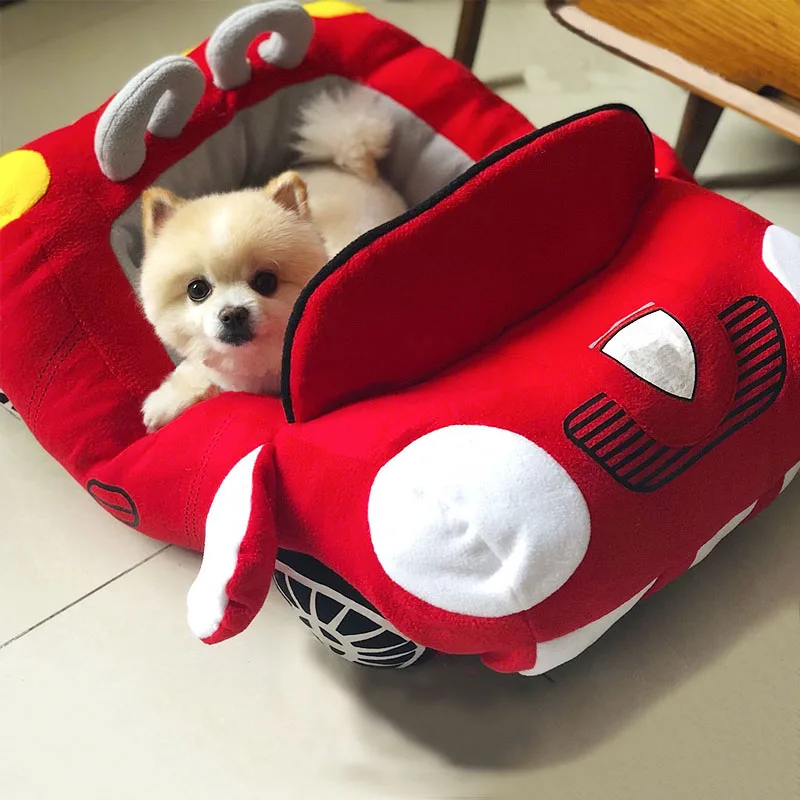 

Puppy Pet Dog Bed Fashion Car Shape Soft Material Durable Nest Dogs Cats House Warm Cushion For Yorkies Small Dogs Kennel PB0047