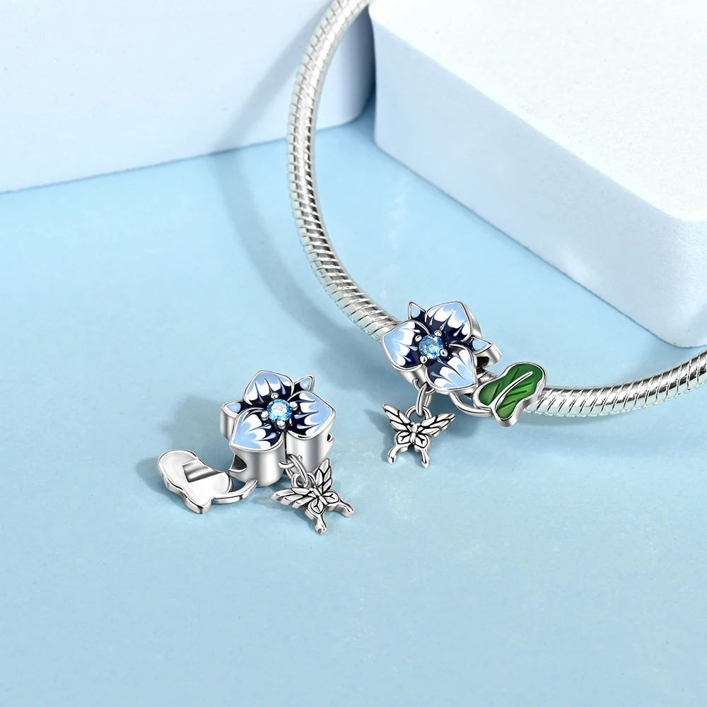 Оригинальный стерлингового серебра 925 пробы Ловец снов перо бабочка воздушный