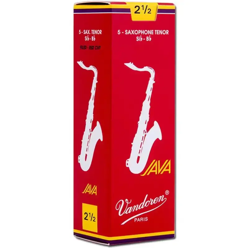 Фото Трости Vandoren-Filed JAVA Bb для тенор-саксофона, красная коробка, размеры 2.0, 2.5, 3.0 [5 тростей в коробке] №1