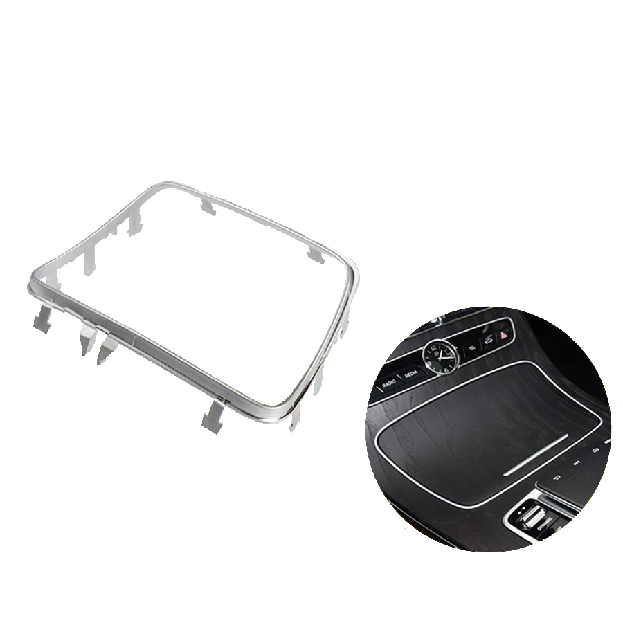 

Center Console Ashtray Cup Holder Strip Trim Chrome Frame for Mercedes Benz E Class W213 2015-2020 Auto Accessories