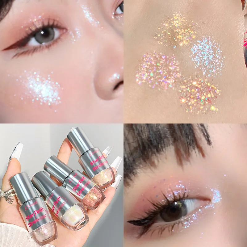 

Fine Shimmer Beauty Eyeshadow Multi-colored Long-lasting Liquid Eye Shadow Pearlescent Eye Shadow Shiny Eye Shadow Pearly Makeup