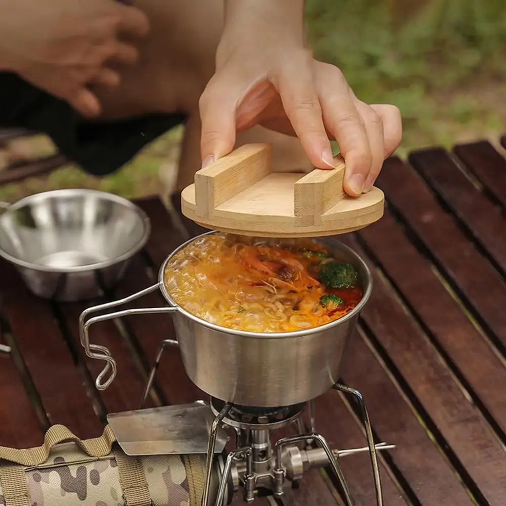 

Бамбуковая Крышка для тарелок, для пикников, нескользящая