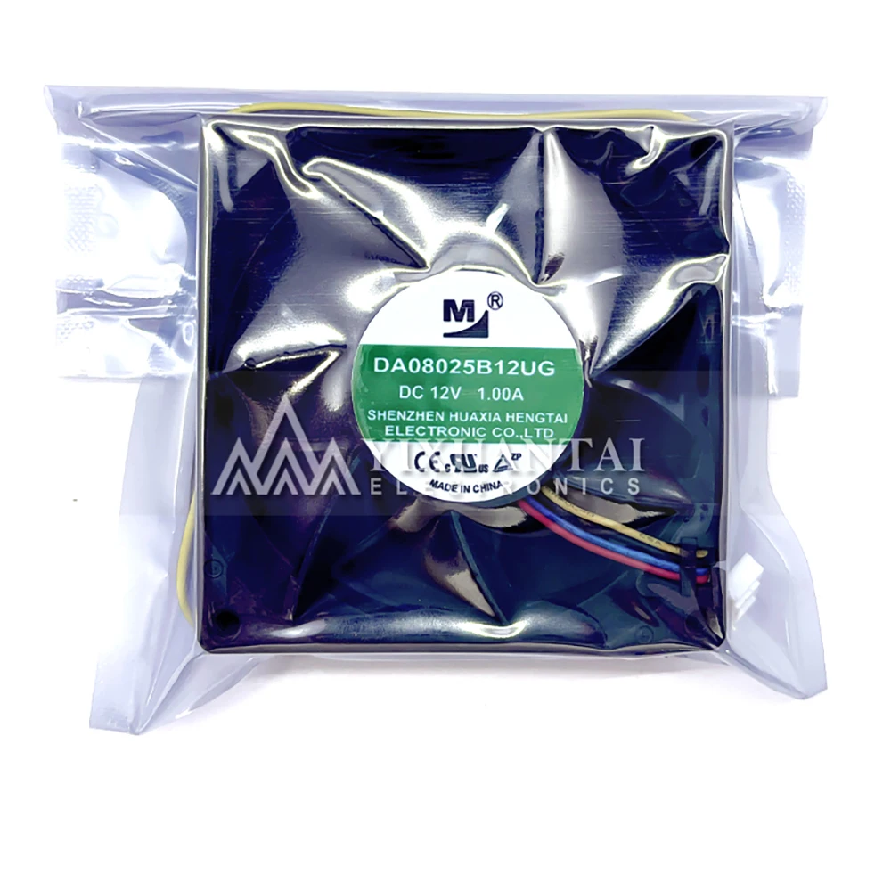 DA08025B12UG DC 12V 1.00A 80x80x25mm 4-проводной вентилятор охлаждения сервера