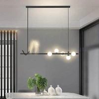 modern new led chandeliers for living room dining table home decor cat aluminum glass ball pendant lights suspension luminaire