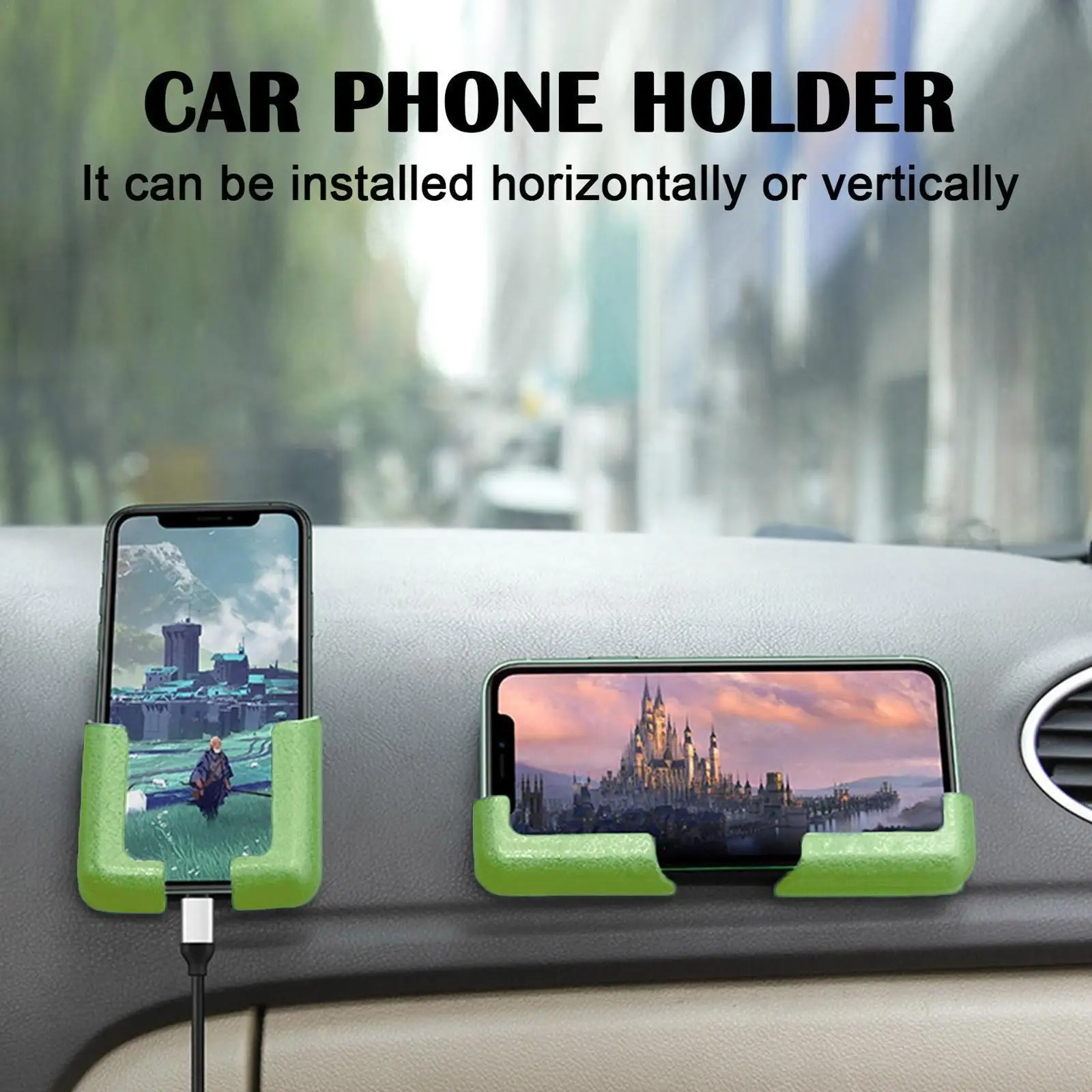 

Multifunction Car Phone Holder Portability Sticky Bracket Mobile Interior Lightness Occupy Space Mount Accessories Auto Pho L4B8