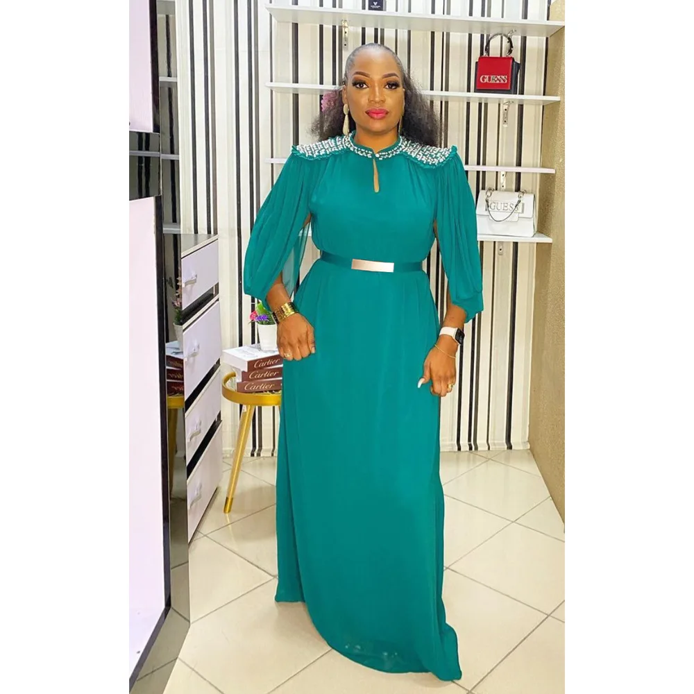 2022 Eid Mubarak Muslim Arabic Long Dress Abaya Dubai Kaftan Dresses Abayas For Women Robe Longue Islamic Clothing with belt