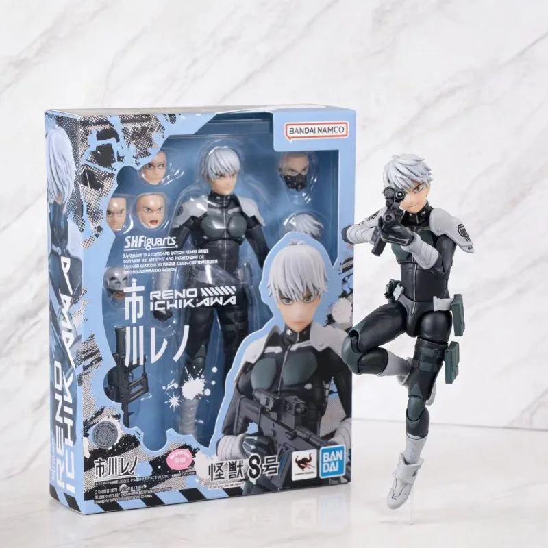 Фото Коллекционная подвижная фигурка Bandai SHF Kaiju No.8 Ichikawa Reno 3rd Unit в наличии, подарок для мальчиков №2