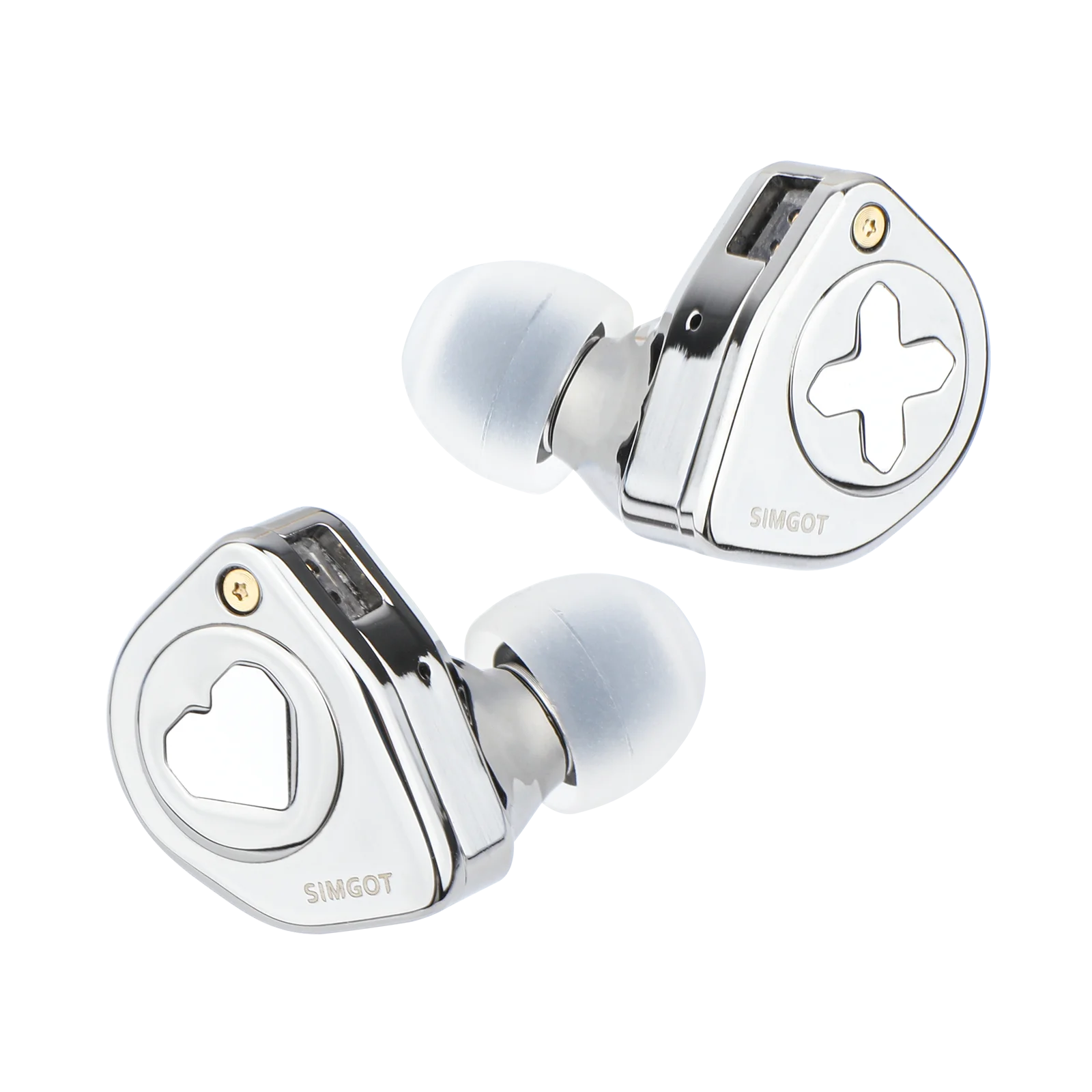 Фото Наушники SIMGOT EW300 HIFI с гибридными драйверами (1DD, 1Planar, 1PZT), съемные насадки, посеребренный кабель OFC для музыкантов №2