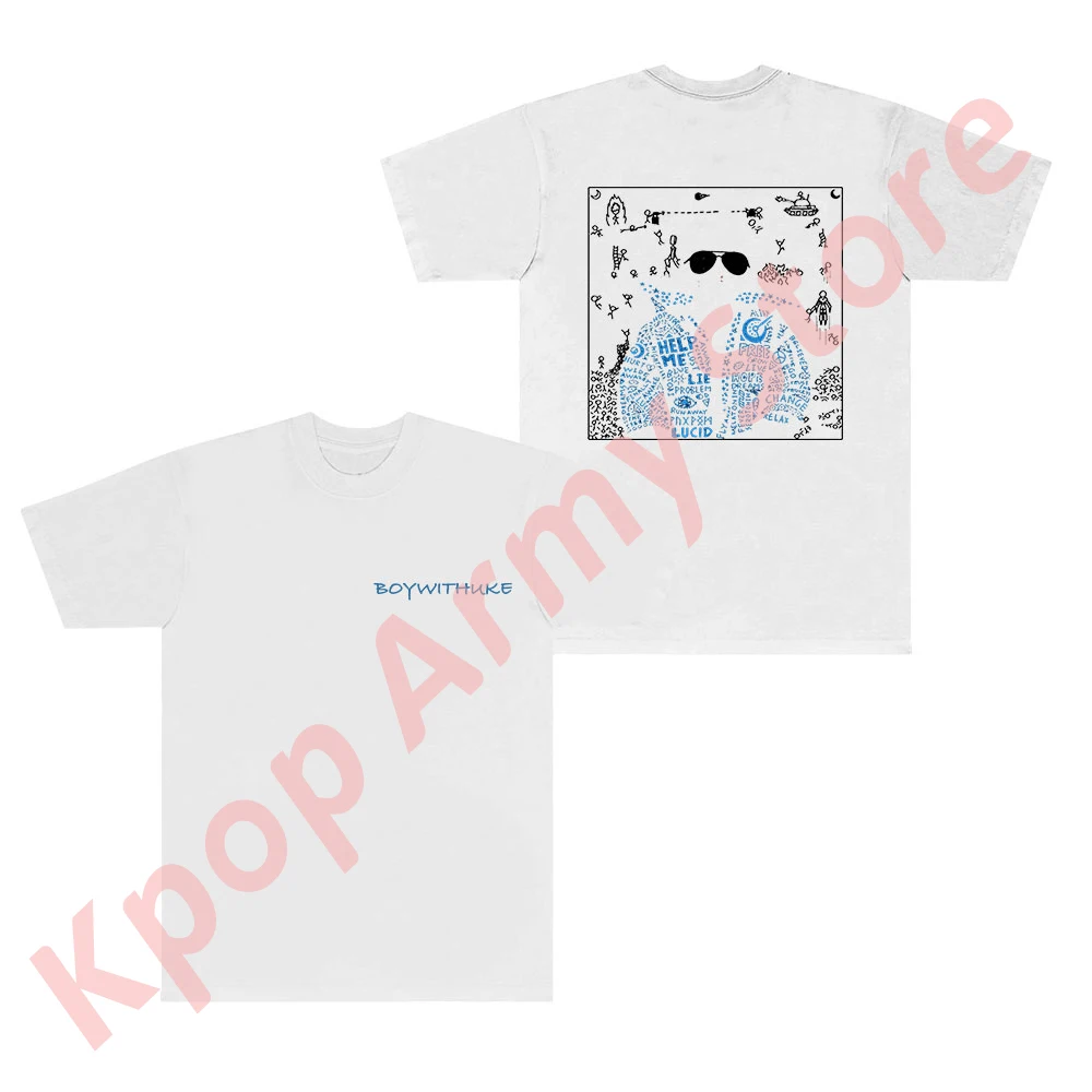 Футболки BoyWithUke Lucid Dreams с логотипом Merch летние женские и мужские модные